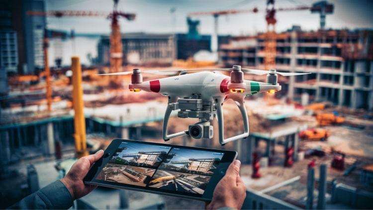 Effiziente Bauprojekt-Überwachung und Dokumentation mit Drohnen